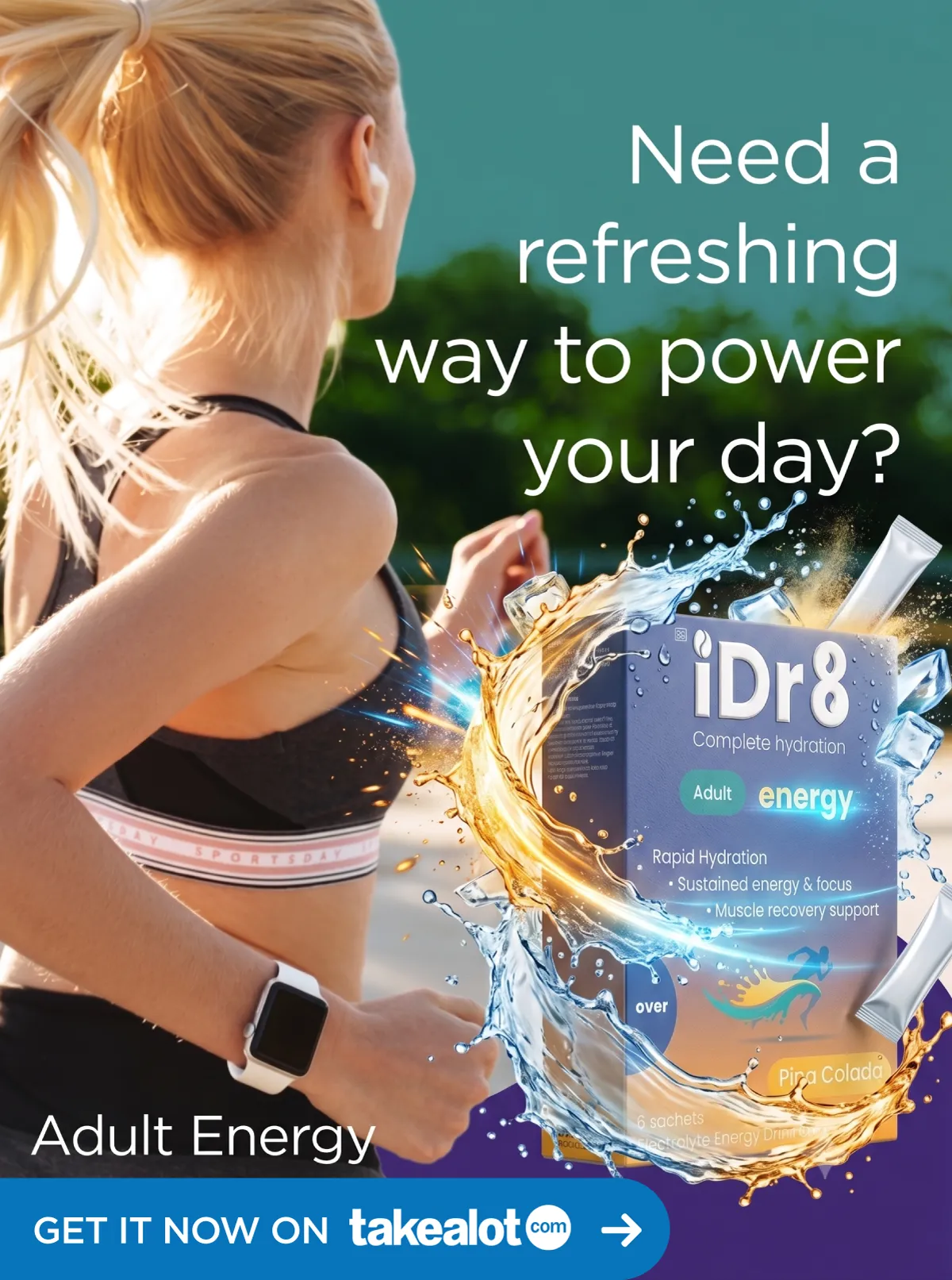 iDR8 Adult Energy Website Ad